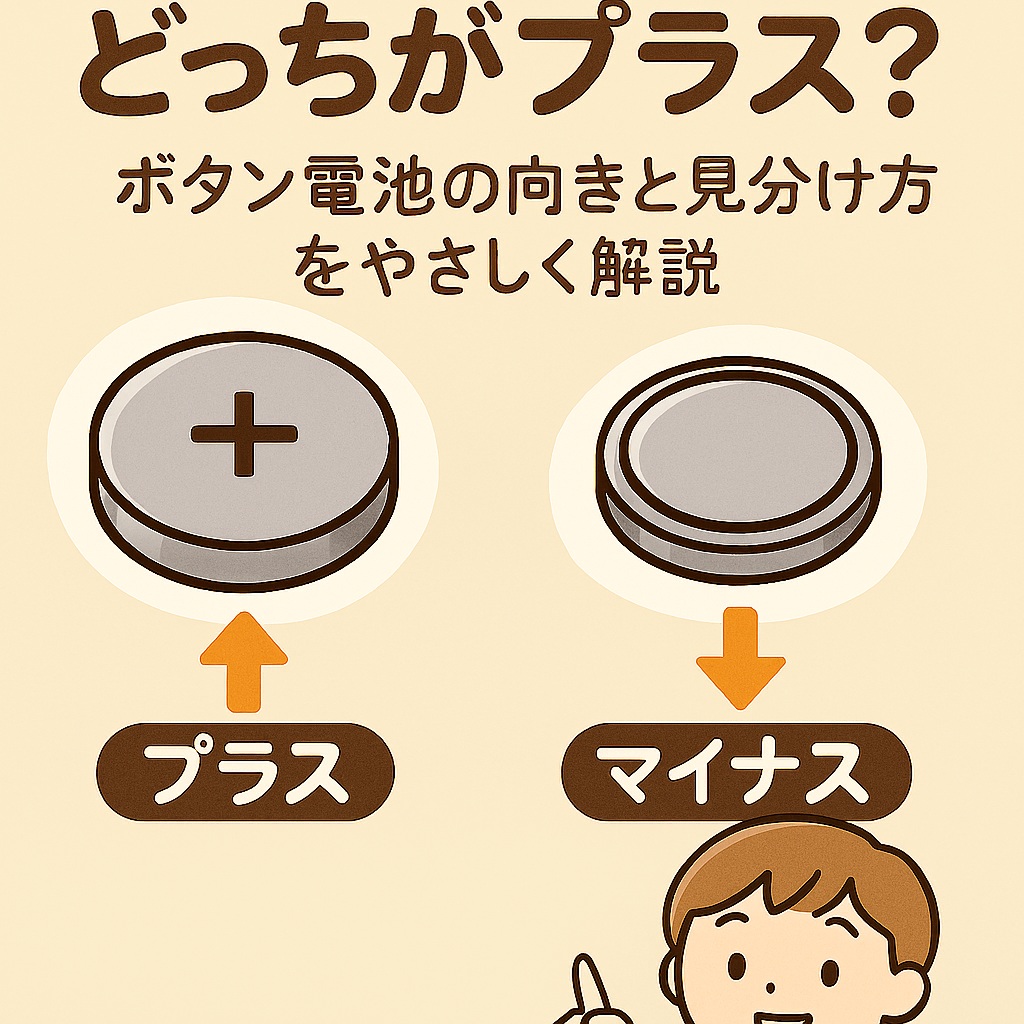 どっちがプラス？ボタン電池の向きと見分け方をやさしく解説 | 広がるネット